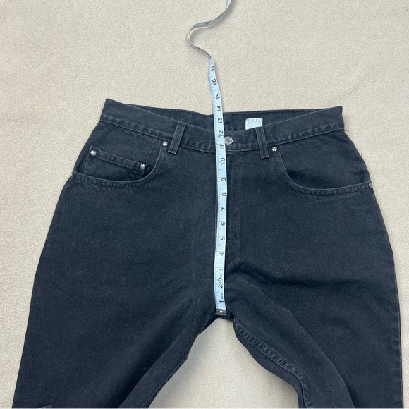 Vintage Levis 545 Jeans Mens Tag 34x30 Black Loose Fit Tapered Leg Y2k Brown tab - Picture 4 of 9